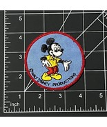 Mickey Mouse Embroidered Patch Walt Disney Productions Round - $9.75