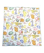 Vintage Pastel Cloth Easter Themed Cotton Napkins Set Of 8 Easter Eggs B... - £25.67 GBP