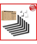 Steel Wall-Mounted Shelf Brackets - Perfect for DIY Floating Shelves - $935.95 MXN