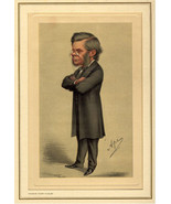Vintage Lithograph, Thomas Henry Huxley by Leslie Matthew Ward Framed Li... - $122.30 CAD