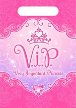 Disney Very Important Princess VIP Party Favor Treat Loot Bags Party Supplies 8 - £2.37 GBP