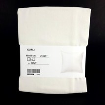 IKEA Gurli White Cotton Canvas Pillow Cover 26&quot; x 26&quot; - £19.68 GBP