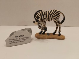 Vtg 1998 The Herd Zebra Collection &quot;Wander&quot; Marty Sculpture Inc. - £81.99 GBP