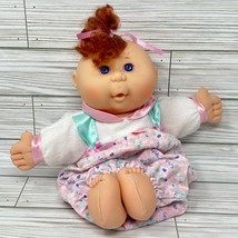 Cabbage Patch Kids Baby Curly Cornsilk Red Hair Blue Eyes Girl 1995 Pajamas Pink - £23.35 GBP