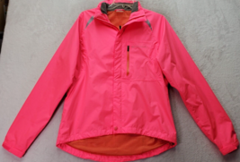 Endura Cycling Jacket Womens Medium Pink Waterproof Mesh Lined Pockets F... - $51.07