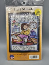 Design Works Crafts LAST MINUTE Counted Cross Stitch Kit 5&quot; x 7&quot; - £3.61 GBP