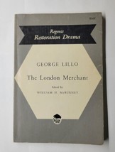 The London Merchant George Lillo 1965 Regents Restoration Drama Paperback - £11.86 GBP