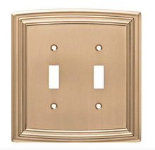 Liberty W36399-CZ Classical Emery Double Switch Champagne Bronze Cover Plate - £20.74 GBP