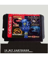 ROMGame Mk 5 In 1 Mortal Kombat Collection 16 Bit Md Game Card For Sega ... - $730.68 MXN