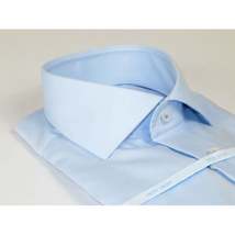 Mens 100% Italian Cotton Shirt High Quality Non Iron SORRENTO Turkey 4525 Blue image 4