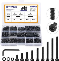 1200Pcs M3 Screw Set, Socket Head Cap Screw For 3D Printer Diy, Suvicton... - $29.74