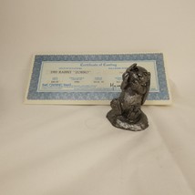 Vintage M.A. Ricker Pewter Bunny Rabbit Named ZORRO Figurine 1985 WWKAC - £8.21 GBP