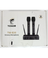 TONOR Wireless Microphone Metal Dual Professional UHF Cordless Dynamic M... - £73.54 GBP