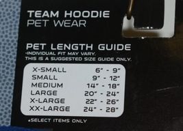 NFL Team Hoodie Pet Wear New York Giants Gray Blue Size Medium image 6