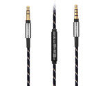 Nylon Audio Cable with Mic For Audio Technica ATH-AR5 AR5BT AR3BT ANC50i... - £12.58 GBP