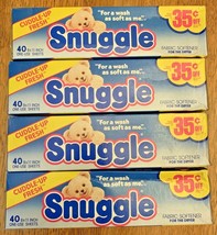 Lot of 4 Vintage NOS 80s Snuggle Fabric Softener Dryer Sheets Movie TV Prop - £31.93 GBP