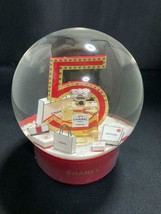 CHANEL Electric Big Snow Globe Dome VIP Christmas No.5 USB Rechargeable ... - £629.89 GBP