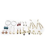 Mixed Lot of 10 Mix Color and Style Dangle Pierced Earrings Some Vintage - £6.34 GBP