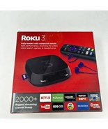 NEW NO MANUAL Roku 3 Media Streamer with Enhanced Voice Search Remote (4... - $32.29