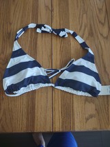 Navy Striped Size Xl Bikini Top-Brand New-SHIPS N 24 Hours - £18.69 GBP