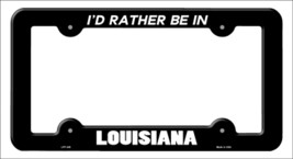 Be In Louisiana Novelty Metal License Plate Frame LPF-345 - £14.81 GBP