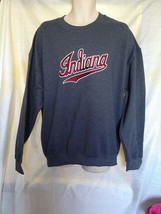 University Of Indiana Hoosiers Sweatshirt Cursive Gray Asst Sizes Brand Nwt 106 - $19.99