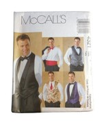 McCall&#39;s 4321 Pattern Men&#39;s Lined Vests Bow Tie and Cummerbund Xlg-Xxl UC - £4.56 GBP