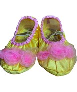Disney Princess Belle Yellow Pink Girl Slippers Shoes Fits Child 7-11 New - $223.26 MXN