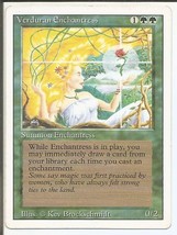 Verduran Enchantress Third/Revised Edition 1994 Magic The Gathering Card... - $6.00