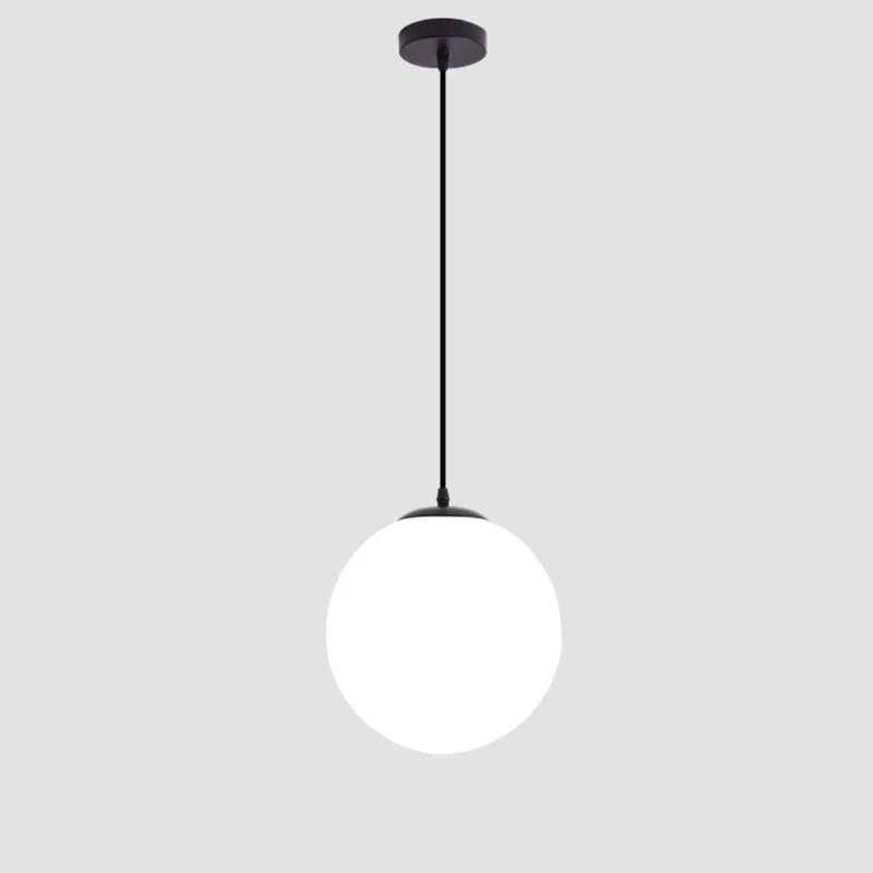 Nordic Glass Ball Pendant Lights Modern White Restaurant Hanging Lamps - $31.19+