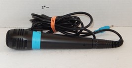 Genuine Singstar Wired 3.5mm Jack Black / Blue Microphone for PS2 - £12.12 GBP