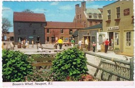 Rhode Island Postcard Newport Bowen&#39;s Wharf - £2.34 GBP