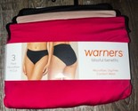 Warner&#39;s ~ Women&#39;s Hi-Cut Underwear Panties Polyester 3-Pair (A) ~ 2XL/9 - $22.02