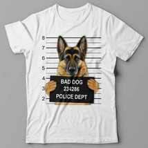 German Shepherd Dog mugshot Logo UNISEX T-Shirt - £16.07 GBP