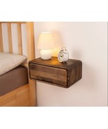 Modern Style Floating Nightstand with Drawer | Handcrafted Bedside Table... - £187.00 GBP