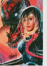 Greg Horn SIGNED Spiderman Marvel Comic Art Print ~ Carnage Gwenom Gwen Stacy - £23.32 GBP