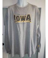 Iowa Hawkeyes Iowa City, IA Gray LS T-Shirt Size 2XL Men&#39;s - $20.00