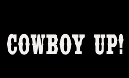 Cowboy Up Funny Die Cut Vinyl Sticker Window Decal Car Truck SUV - $3.49+