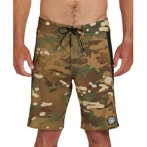 Volcom Men&#39;s Stone Alliance Camo Board Shorts in Color Military-Size 31 - £27.89 GBP