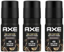 Axe Dark Temptation Long Lasting Deodorant Bodyspray For Men, 150ml (Pack of 3) - £30.62 GBP