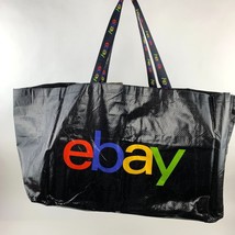 Ebay Logo Shipping Tote Ikea Style Large Box Bottom Laminated Bag Ebayana New - £12.88 GBP