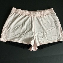 Daisy Fuentes Fit Shorts Women&#39;s Size XL Pink Casual Shorts Lined - £14.57 GBP