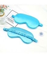 Eye Mask Faux Silk Polyester Soft Blindfold Pink Blue Black Red Gift Women Girls - £6.76 GBP