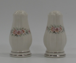 Noritake Ivory Chine Rothschild 7293 Salt and Pepper Shakers Floral - £26.78 GBP