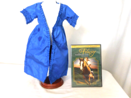 Pleasant Company Felicity American Girl Christmas Story Blue Gown Dress + DVD - $32.67