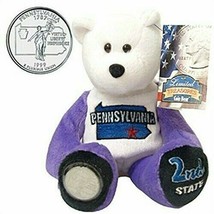 Pennsylvania Ltd Treasures 50 States Of America State Quarters Coin Bear 8.5 In. - £15.79 GBP