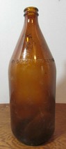 Vintage Amber Brown Glass Bottle  ANCHORGLASS #8 NO DEPOSIT - $18.00