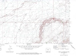 Fort LaClede NE Quadrangle Wyoming 1970 USGS Topo Map 7.5 Minute Topogra... - £18.39 GBP