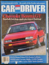 Car &amp; Driver Magazine February 1987 Chevrolet Beretta GT Corvette Shelby Charger - £9.42 GBP
