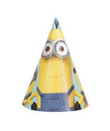Despicable Me Minion&#39;s 8 ct Cone Birthday Party Hats - £2.72 GBP